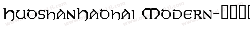 HuoshanHaohai Modern字体转换